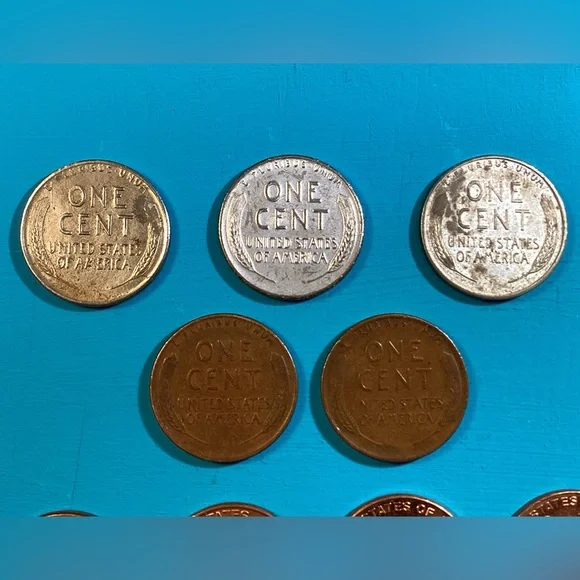 ⚫️ Vintage - All 3 Mints - 1943 Steel Pennies - War Time Wheaties - Collectible - Picture 14 of 15